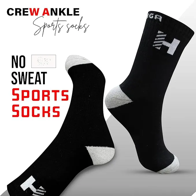 Heega Crew Ankle Cricket Socks | Men Size Sport Socks