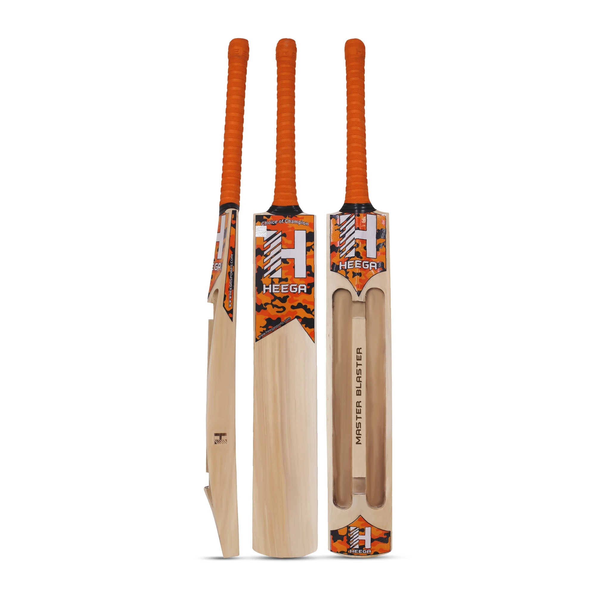 Heega Master Blaster Double Blade Scoop Kashmir Willow Cricket Bat | Tennis Ball Bat