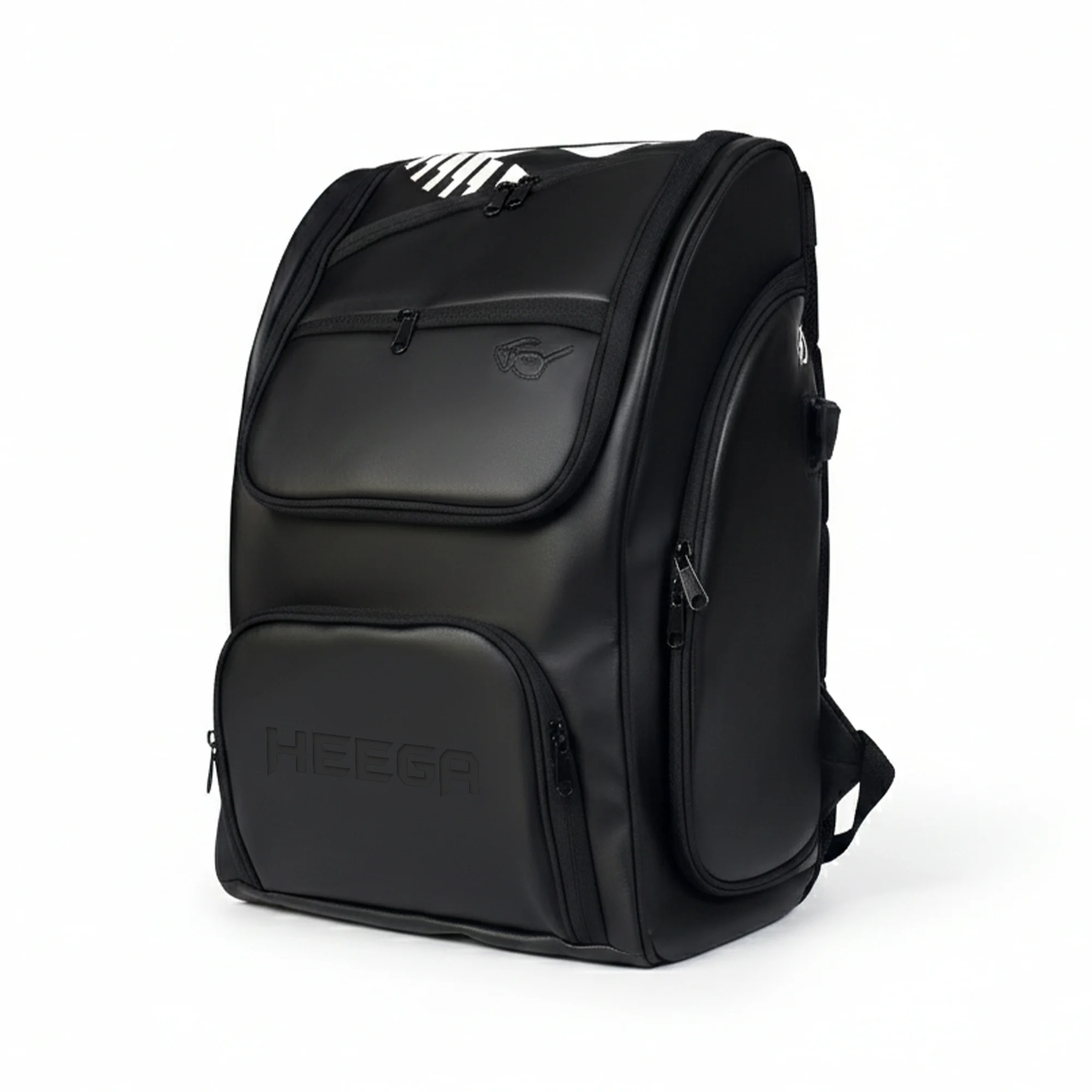 Heega Premium Backpack for Women & Men – Sports, Gym Backpack, Travel| Black | USB Port Cable | Side Pocket with Cooling Zone